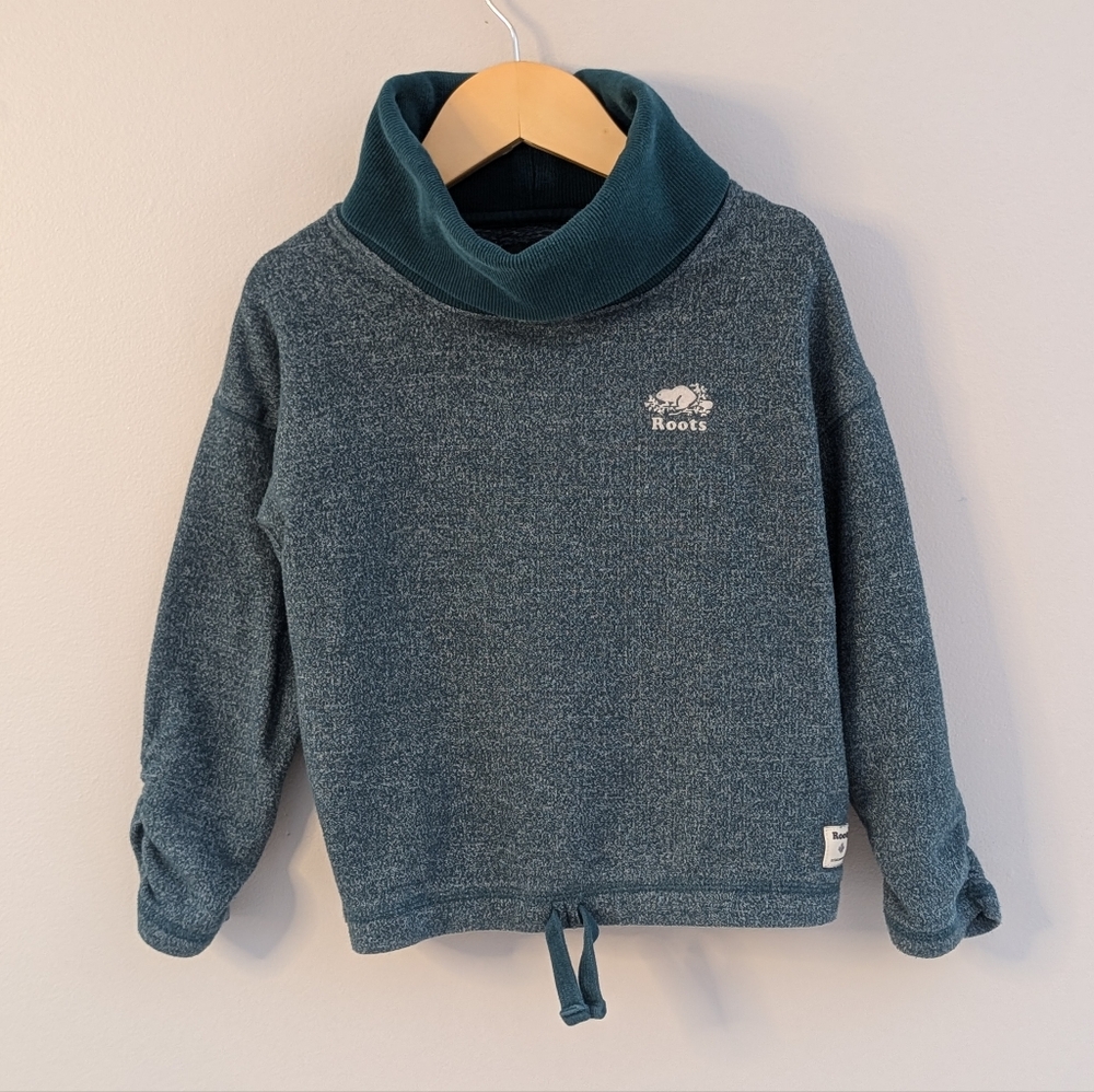 2/$30 💜 Roots Kids Funnel-Neck Pullover | Teal | 5T